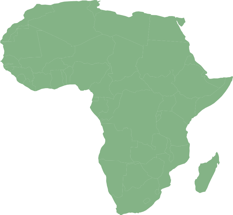 africa cylindrical equal area