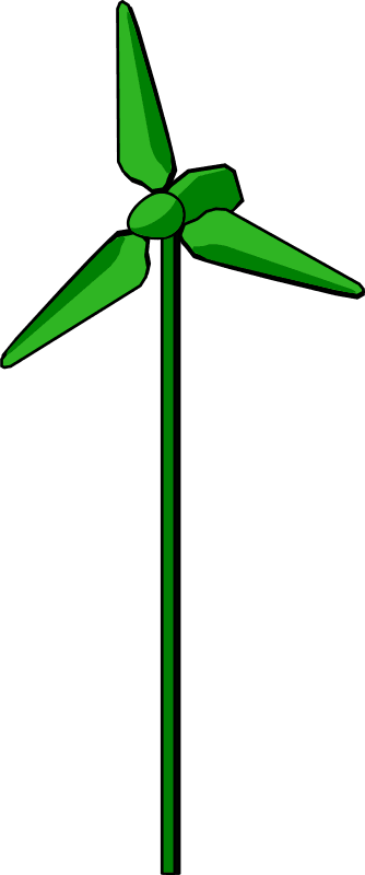 energie positive Wind Turbine Green